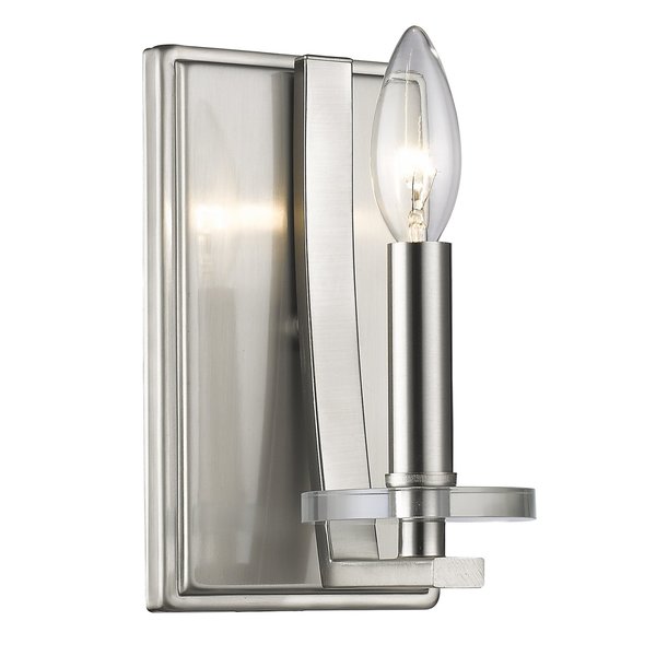 Z-Lite Verona 1 Light Wall Sconce, Brushed Nickel 2010-1S-BN